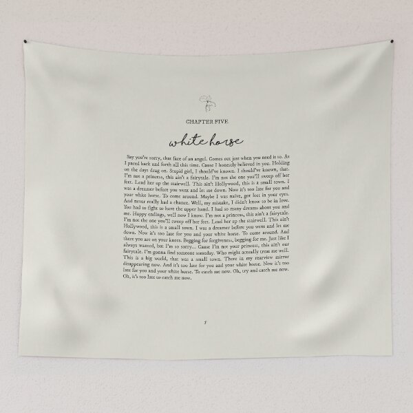 Item preview, White Horse Lyrics designed and sold by queseraseraa.