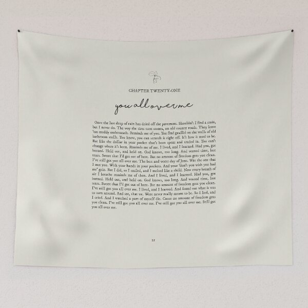 Item preview, You All Over Me Lyrics designed and sold by queseraseraa.
