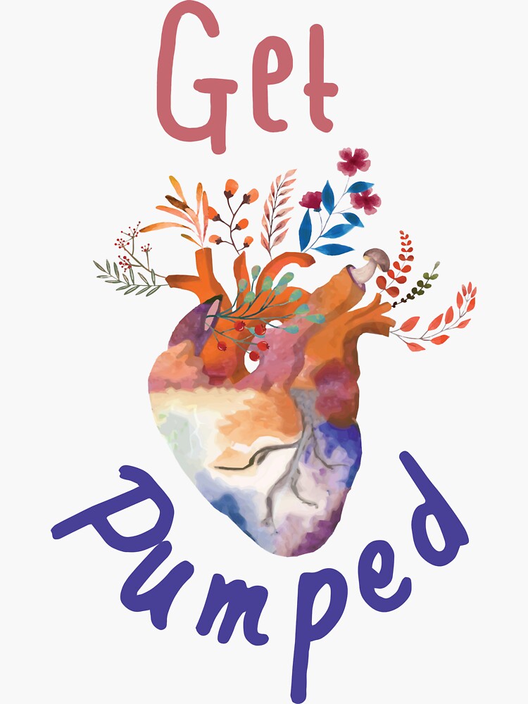 "Floral Heart, Get Pumped, Heart Flowers, Anatomical Heart, Cardiac