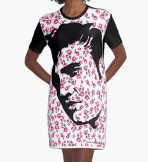 Elvis Presley on Roses by Pasha for Goddamn media Graphic T-Shirt Dress
