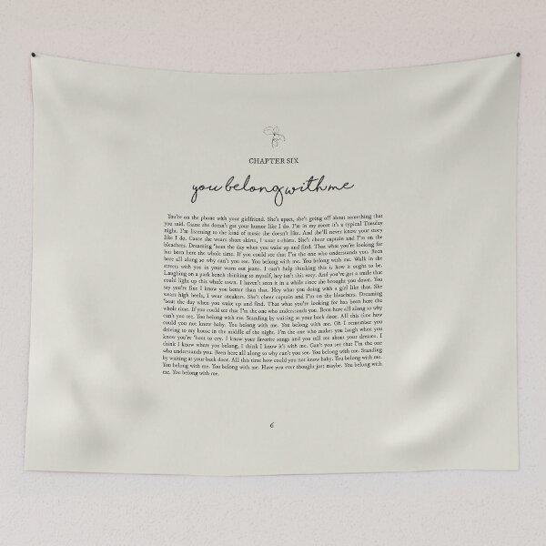 Item preview, You Belong With Me Lyrics designed and sold by queseraseraa.