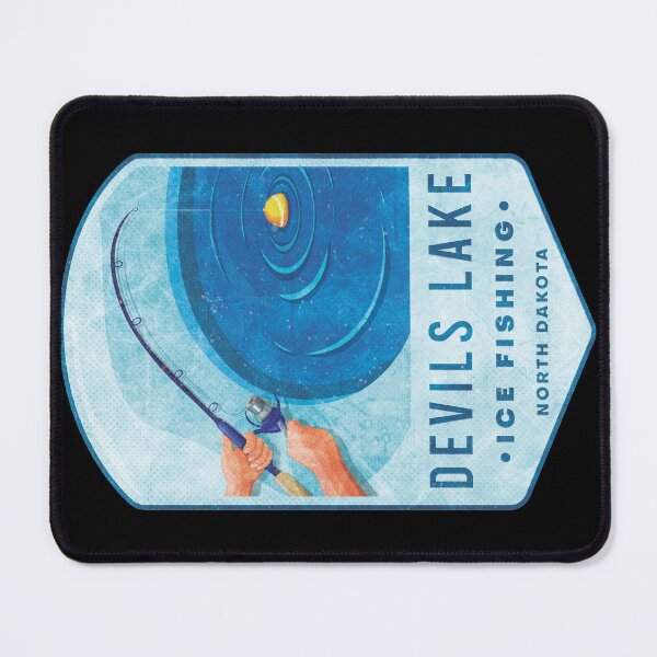 Item preview, Devils Lake Ice Fishing North Dakota designed and sold by JordanHolmes.