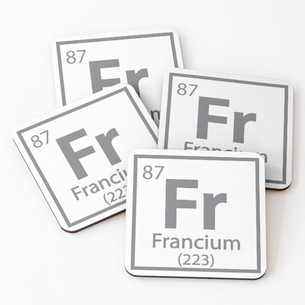 Item preview, Francium - French Science designed and sold by TravelScientist.