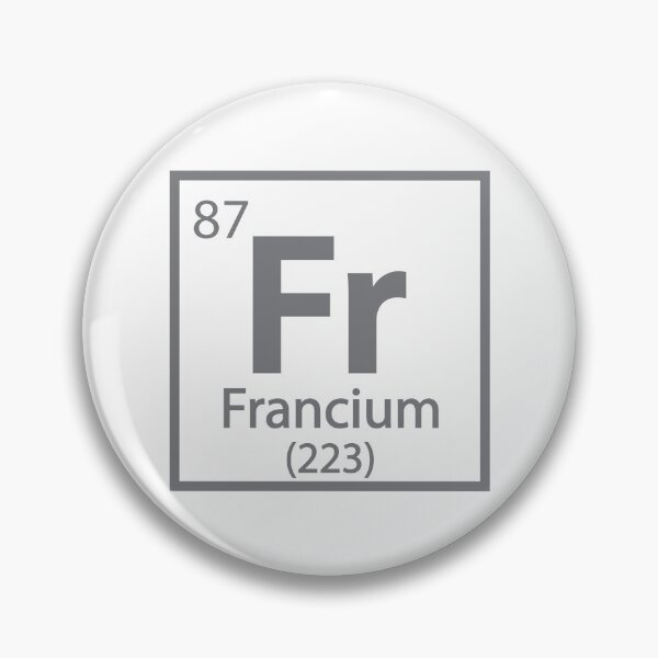 Item preview, Francium - French Science designed and sold by TravelScientist.