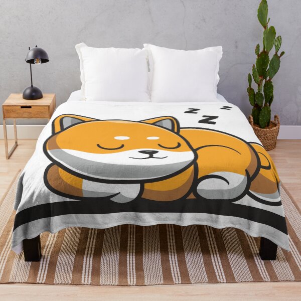 Item preview, Cute shiba inu dog sleeping flat cartoon  designed and sold by COLORS STORE.