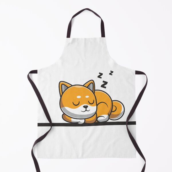 Item preview, Cute shiba inu dog sleeping flat cartoon designed and sold by COLORS STORE.