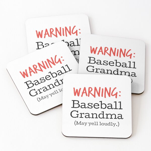 Item preview, Warning!  Baseball Grandma (May yell loudly.) designed and sold by hardscuffle.