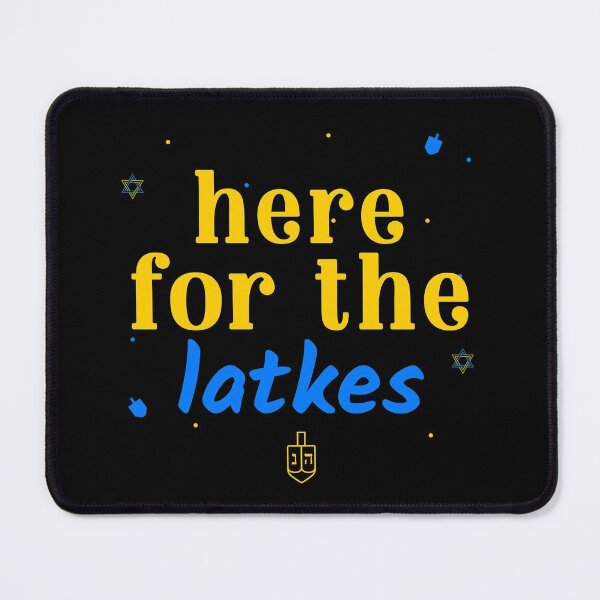 Aperçu de l'œuvre Ici pour le Latkes Hanoucca créée et vendue par Cardinal Designs.
