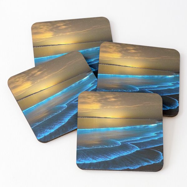 Item preview, glowing beach waves  designed and sold by HowlingClothing.