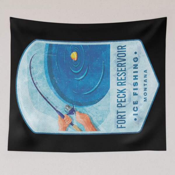 Item preview, Fort Peck Reservoir Ice Fishing Montana designed and sold by JordanHolmes.