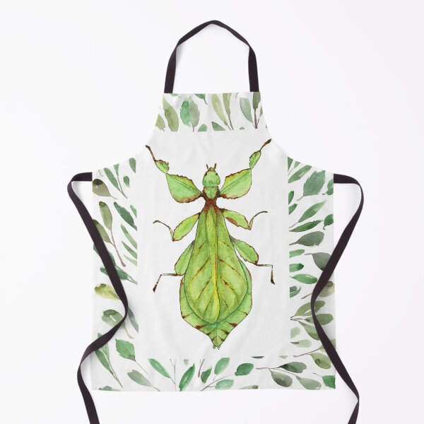 Item preview, Leaf Bug with Leaf Frame Watercolor Illustration designed and sold by Danica Templeton.