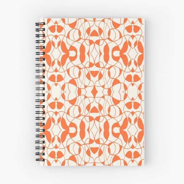 Item preview, Grungey Lace - Abstract Motif - Orange and White designed and sold by Huge Potato.