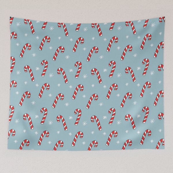 Item preview, Candy Cane Pattern (light blue) designed and sold by Design Minds Boutique.