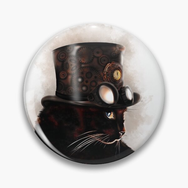 Item preview, Steampunk Cat designed and sold by Chrystelle Hubert.