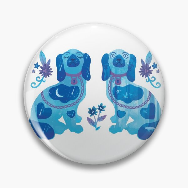 Item preview, Dog Awake Dog Asleep - Staffordshire Spaniel Figures designed and sold by ChristyMakesArt.