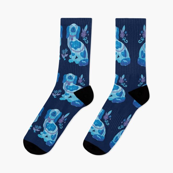 Item preview, Dog Awake Dog Asleep - Staffordshire Spaniel Figures designed and sold by ChristyMakesArt.