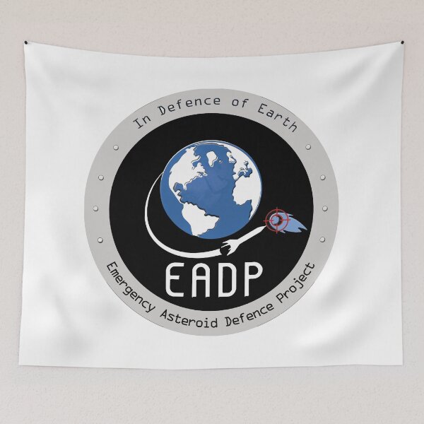 Item preview, Emergency Asteroid Defence Project Logo designed and sold by Nikki SpaceStuffPlus.