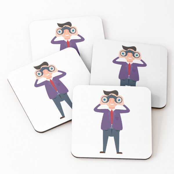 Item preview, Man looking through binoculars and smiling designed and sold by KARTICK DUTTA.