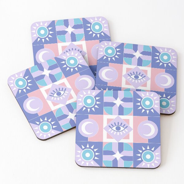 Item preview, Abstract pastel mosaic pattern designed and sold by Artyerke.