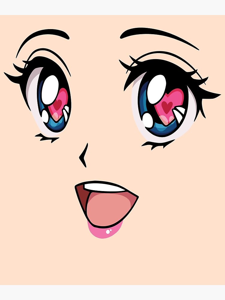 Kawaii Anime Chibi Expression Face Stock Illustration 1831521676 |  Shutterstock