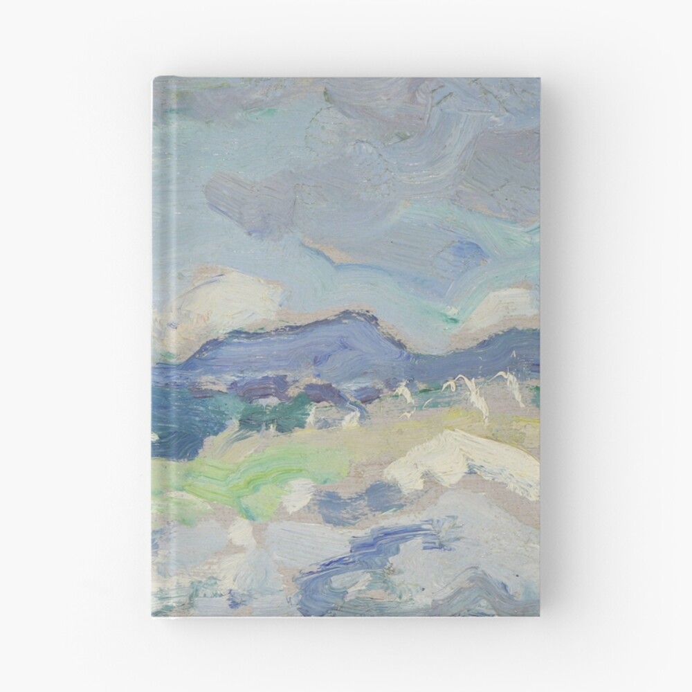 Vista previa del artículo con la obra «Cuaderno de tapa dura», diseñado y vendido por Spongebot.
