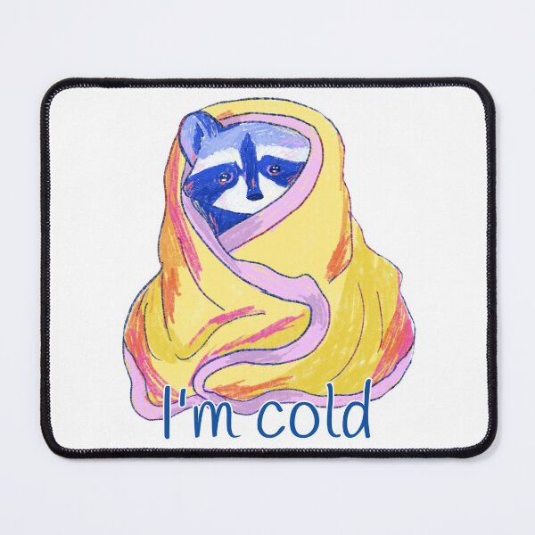 Item preview, cute raccoon in blanket designed and sold by Mayarart.