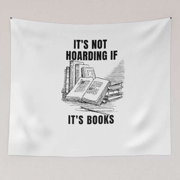 Item preview, It's Not Hoarding If It's Books  designed and sold by bilal sibgui.