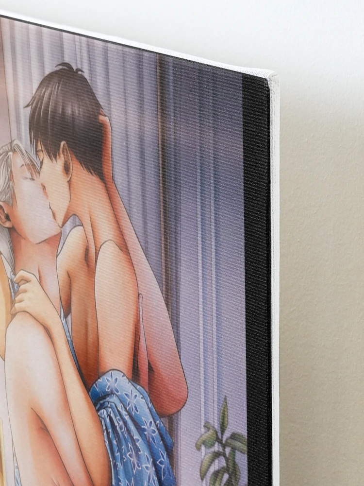 Kiss In Bed anime manga fanart gay yaoi lgbt | Photographic Print