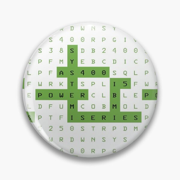 Item preview, AS400 Names Crossword (Transparent) designed and sold by Koohiisan.