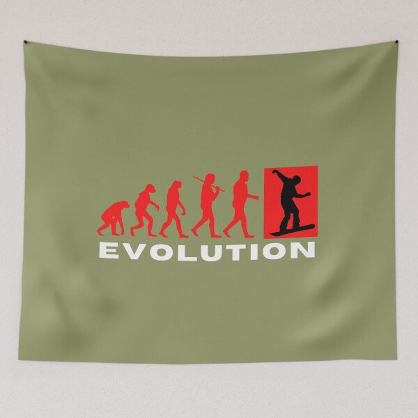 Item preview, Evolution of Man Snowboard - From Ape to Awesomeness designed and sold by LJ4EVER.