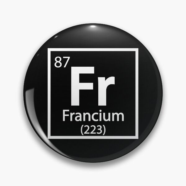 Item preview, Francium - French Science designed and sold by TravelScientist.