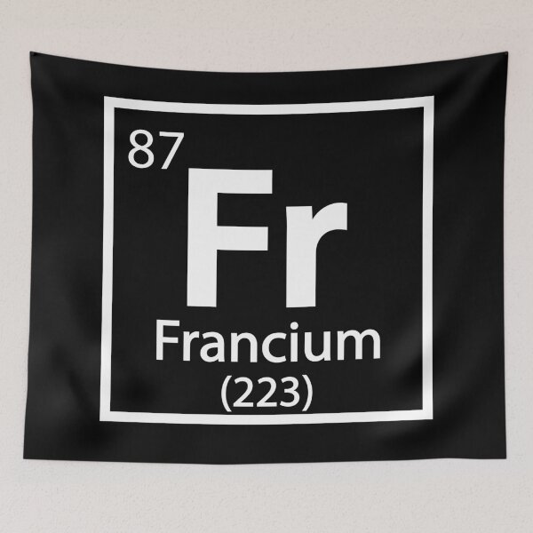 Item preview, Francium - French Science designed and sold by TravelScientist.