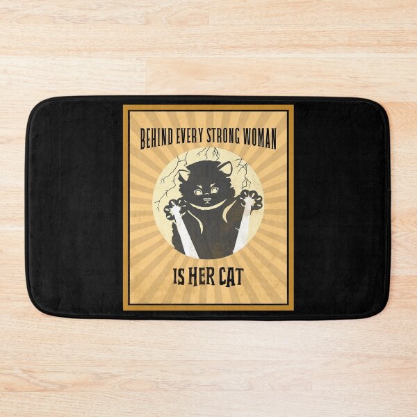 Item preview, behind every strong woman is her cat designed and sold by reka88.