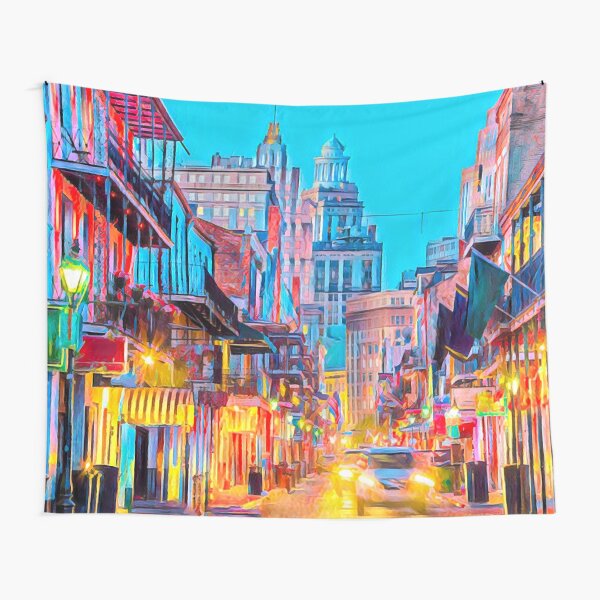 Item preview, Bourbon Street, New Orleans designed and sold by Sofia-Draws.