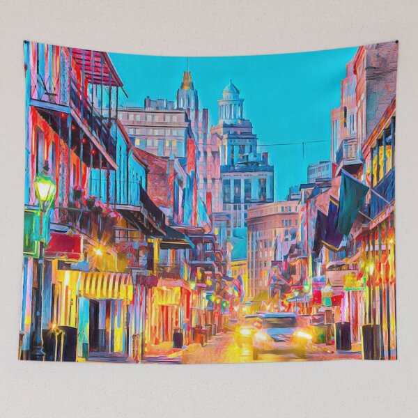 Item preview, Bourbon Street, New Orleans designed and sold by Sofia-Draws.