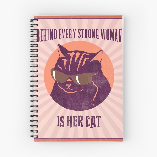 Item preview, behind every strong woman is her cat designed and sold by reka88.
