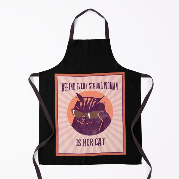 Item preview, behind every strong woman is her cat designed and sold by reka88.