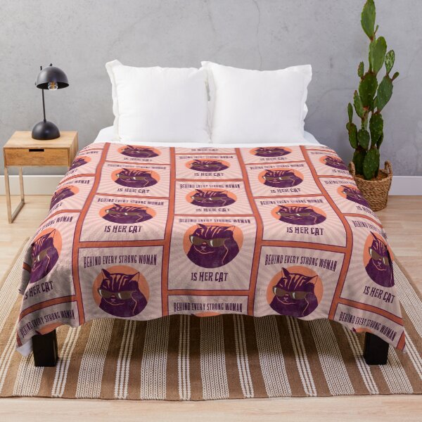 Item preview, behind every strong woman is her cat designed and sold by reka88.