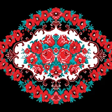 Artwork thumbnail, Ukrainian Roses by patternme