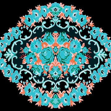 Artwork thumbnail, Mint Bohemian Roses pattern by patternme