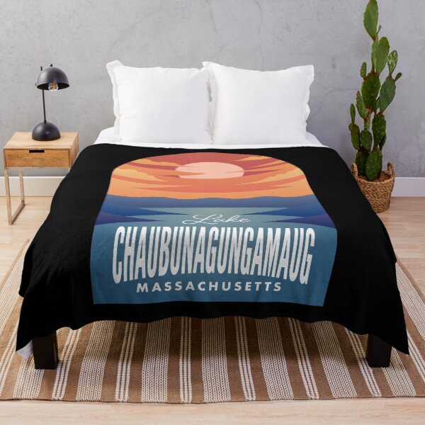 Item preview, Lake Chaubunagungamaug MA Retro Sunset designed and sold by HalpinDesign.