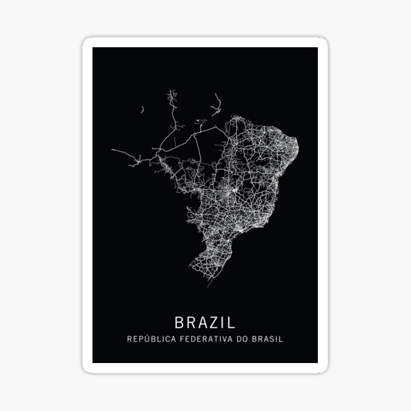 Item preview, Brazil Road Map designed and sold by clarkstpress.