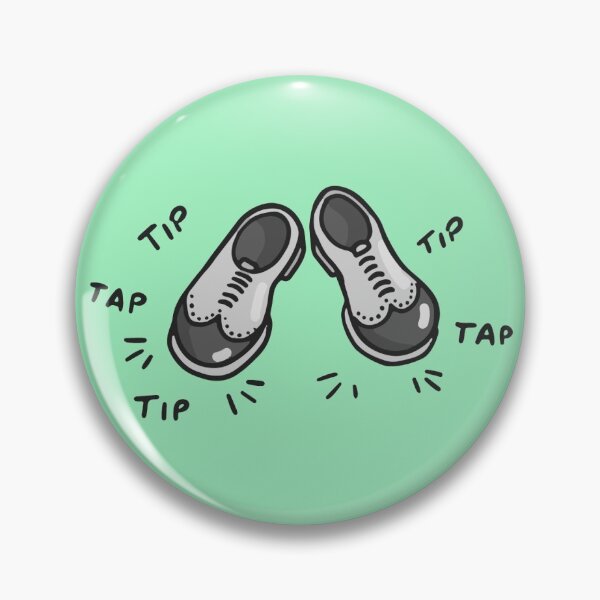 Item preview, Lula'sWorld - Viaggia, danza, ama - Tapdance - pins, stickers, masks designed and sold by VagoGraphicArt.
