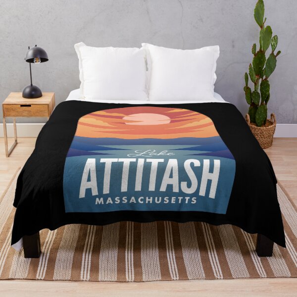 Item preview, Lake Attitash MA Retro Sunset designed and sold by HalpinDesign.