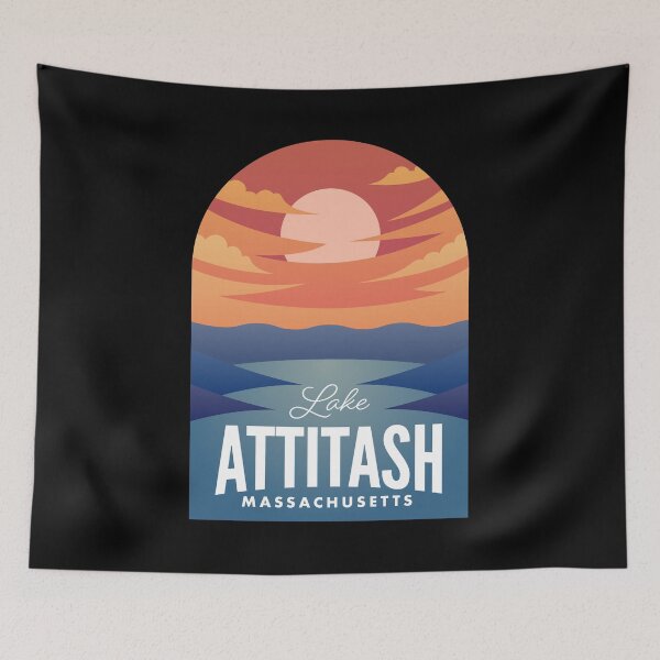 Item preview, Lake Attitash MA Retro Sunset designed and sold by HalpinDesign.