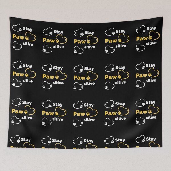 Item preview, Stay Pawsitive - Be Pawsitive - Funny Dog Stay Positive Pun Gifts For Dog Lovers designed and sold by ExploreTheStore.