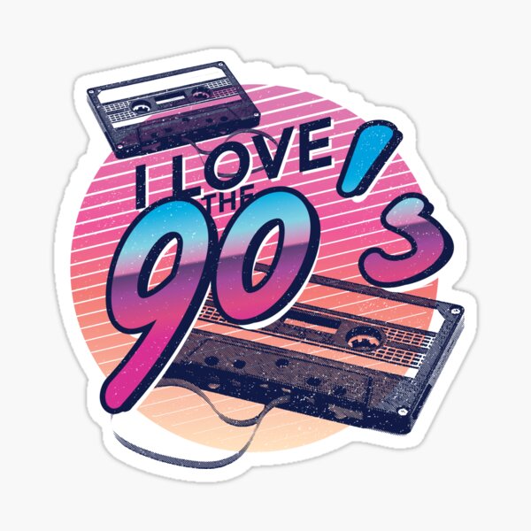 I LOVE THE 90s Stickers 