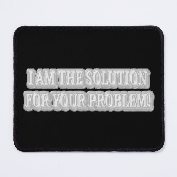 Item preview, Cute Artwork Design About "I AM THE SOLUTION" Buy Now designed and sold by Health And Fitness Posts e-Store.