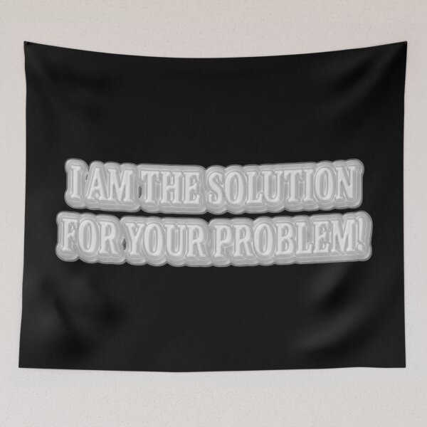Item preview, Cute Artwork Design About "I AM THE SOLUTION" Buy Now designed and sold by Health And Fitness Posts e-Store.