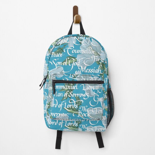 Item preview, Names of Christ Calligraphy Pattern | Bright Aqua designed and sold by L Diane Johnson.